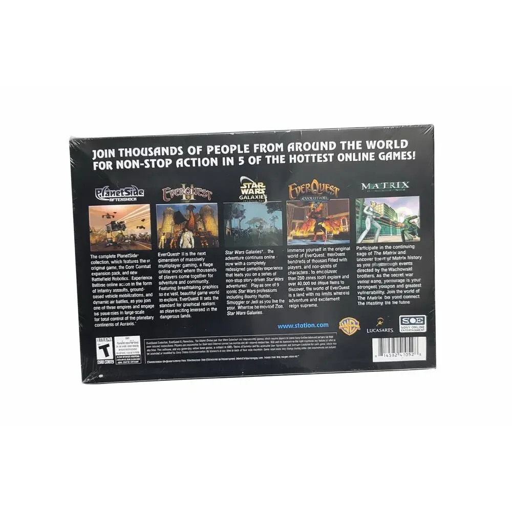 Station Access Collection PC NEW EverQuest Star Wars Galaxies Planetside Matrix